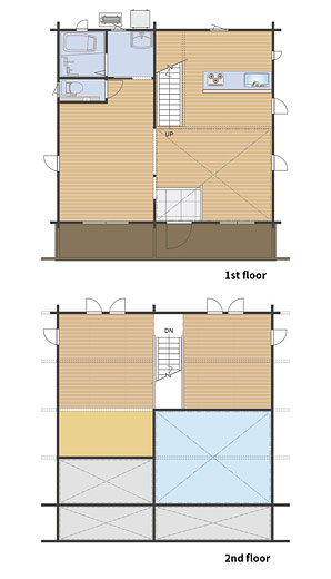 HANDS LOG 90 間取り図