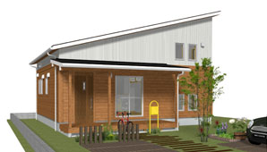 28.1坪 南玄関プラン 4LDK 外観