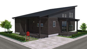 25.6坪 南玄関プラン 4LDK 外観