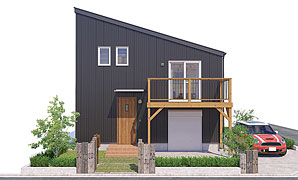 32坪 南玄関プラン 4LDK 外観