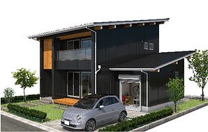 31.7坪 南玄関プラン 3LDK＋ ルーム＋外部ストッカー 外観