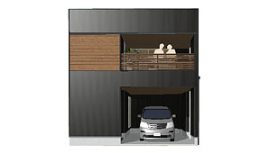 36.1坪 南玄関ガレージプラン 2LDK 外観