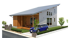 33坪 南玄関プラン 33坪 南玄関 外観