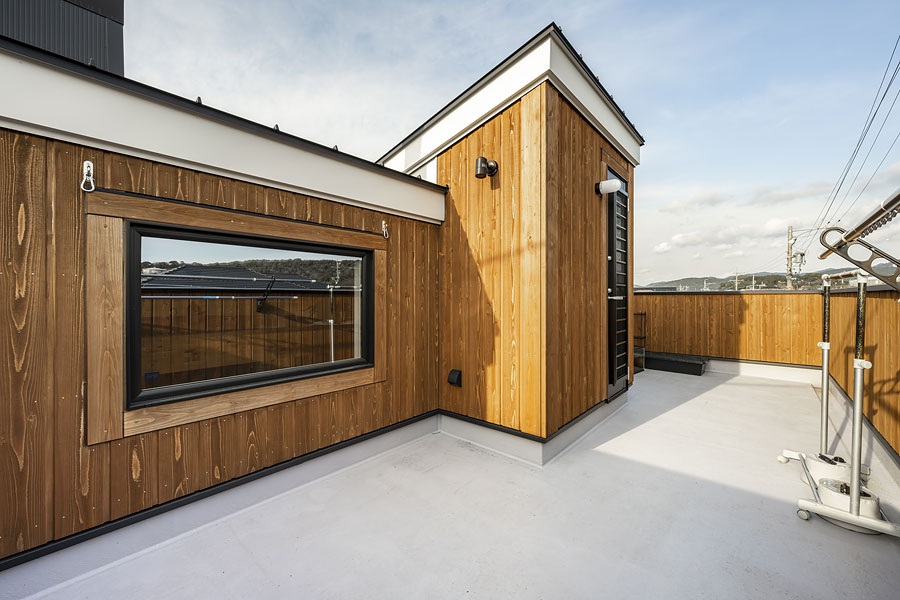 広い屋上スペース